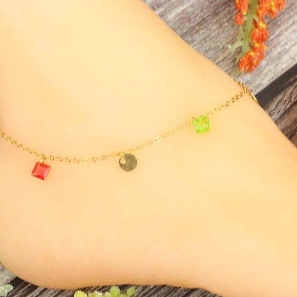 "Elegant Handmade Anklet – Delicate Jewelry for Women, MAR091544 - Picture 1 of 10
